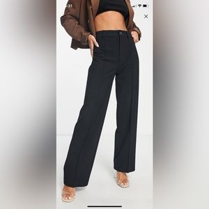 Pull&Bear black trousers with front seam